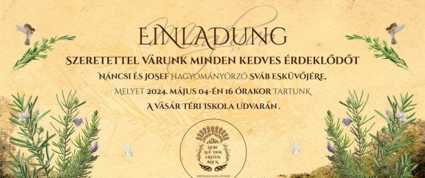 Meghívó a sváb esküvőre